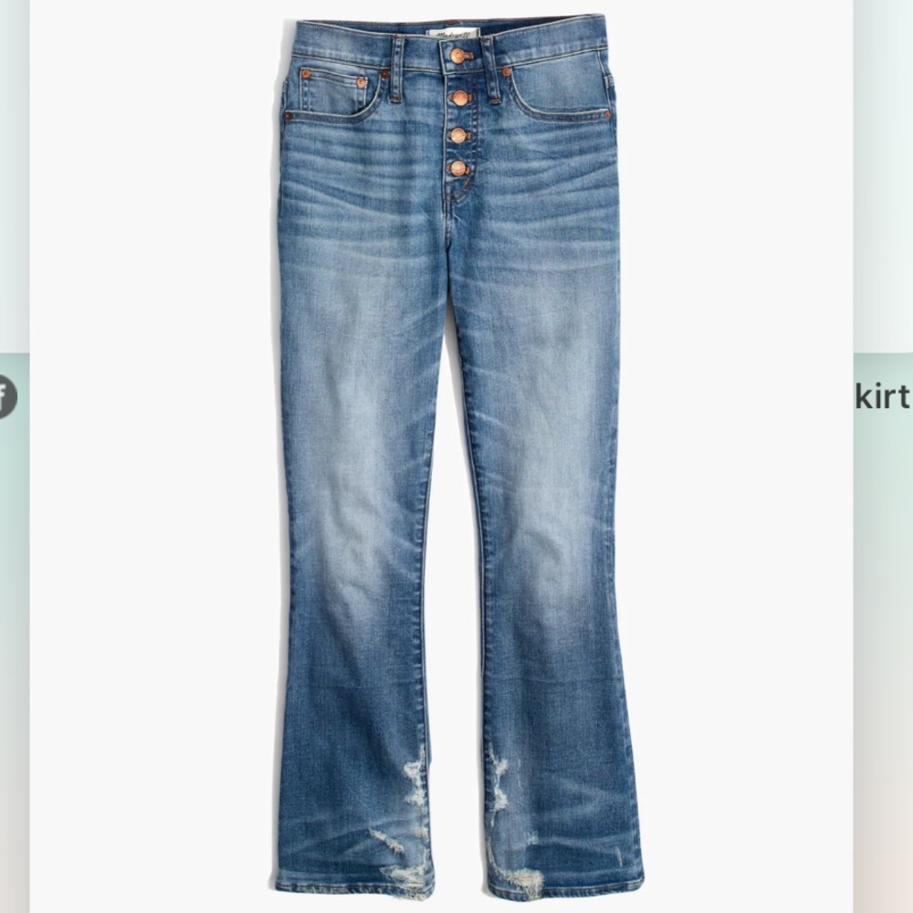 Madewell Cali-Demi Bess Wash Jeans 28 NWOT
